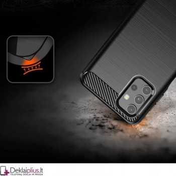 Carbon guminis dėklas - juodas (Samsung A32 5G) Carbon guminis dėklas - juodas (Samsung A32 5G)